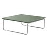 Mesa de Centro Astral 70x70 Cm Base Aço Tubo Cromado - Bordinhon: Verde Lazza - 1
