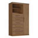 Ver imagem 2 de Multi Comoda Maraba 1 Porta 6 Gavetas Jatoba Santos Andira