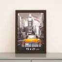 Ver imagem 1 de Porta Retrato 15 X 21 Moldura Marrom com Vidro Decoração Sala