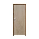 Ver imagem 2 de Kit Porta de Madeira 210x70cm Batente 14cm Fechadura Alavanca Rodam Abertura Direita Marrom/Mescla