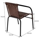 Ver imagem 4 de Cadeira para Área Externa Happy Hour de Aço e Fibra Sintética Acesse Móveis