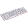 TECLADO GAMER VX GAMING HYDRA BRANCO ABNT2 MULTIMIDIA COM LED VERMELHO SENSACAO MECANICA USB 1.8M - 3