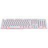 TECLADO GAMER VX GAMING HYDRA BRANCO ABNT2 MULTIMIDIA COM LED VERMELHO SENSACAO MECANICA USB 1.8M - 4