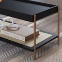 Ver imagem 6 de Mesa Centro 93 Cm Pes Metal Oslo 28961 Nero Artesano