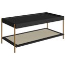 Ver imagem 1 de Mesa Centro 93 Cm Pes Metal Oslo 28961 Nero Artesano