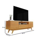 Ver imagem 4 de Rack para TV até 72 Polegadas Valencia 3 Portas Nature - Giga Móveis