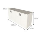 Ver mais imagens de Kit Cori com Cama Solteiro e Armário Baixo Montessoriano Branco