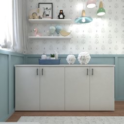 Kit com Cama Solteiro e Armário Baixo Montessoriano Yescasa - 5