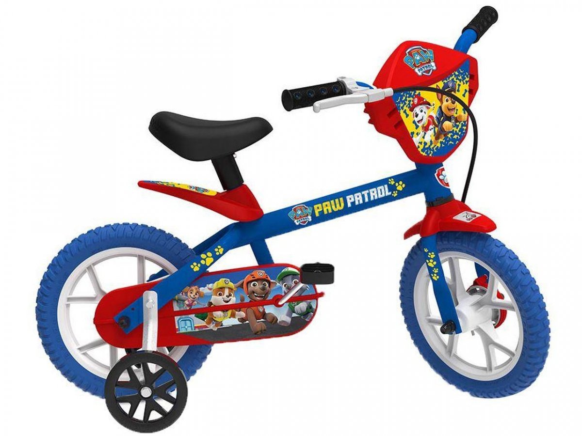 Bicicleta Patrulha Canina Aro 12 Infantil - Bandeirante 3278 ...