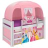 Cama Infantil Elevada com e Led Disney Princess Branco/rosa - 1