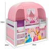 Cama Infantil Elevada com e Led Disney Princess Branco/rosa - 4