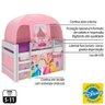 Cama Infantil Elevada com e Led Disney Princess Branco/rosa - 5
