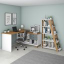 Ver imagem 2 de Conjunto Escritório Home: Escrivaninha 6122+ 2 Estantes 5945