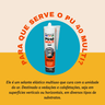 Silicone Pu40 Branco Adesivo Cola Vedação Barone 400g Multiuso - 2