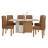 Conjunto Sala de Jantar Mesa 170x90cm Tampo Mdf com 6 Cadeiras Astrid - 2