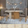 Conjunto Sala de Jantar 6 Lugares Retangular Tampo MDF Mesa e Cadeiras Astrid - 1