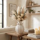 Ver imagem 2 de Vaso Decorativo Enfeite Casa Home&Co Cerâmica 34x24,5x24,5cm Bege