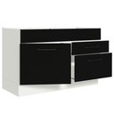 Ver imagem 7 de Balcão Gabinete De Pia 120 X 60 Cm 1 Porta 2 Gavetas Branco