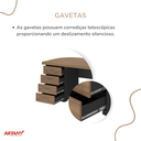 Ver imagem 6 de Conjunto Escritório Artany: Mesa e Balcão c/ Gavetas
