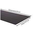 Ver imagem 2 de Painel Ripado Canelado/ondulado Preto 2750 X 445 X 9mm - Caixa com 4 Painéis = 5m2