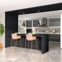 Ver imagem 5 de Painel Ripado Canelado/ondulado Preto 2750 X 445 X 9mm - Caixa com 4 Painéis = 5m2