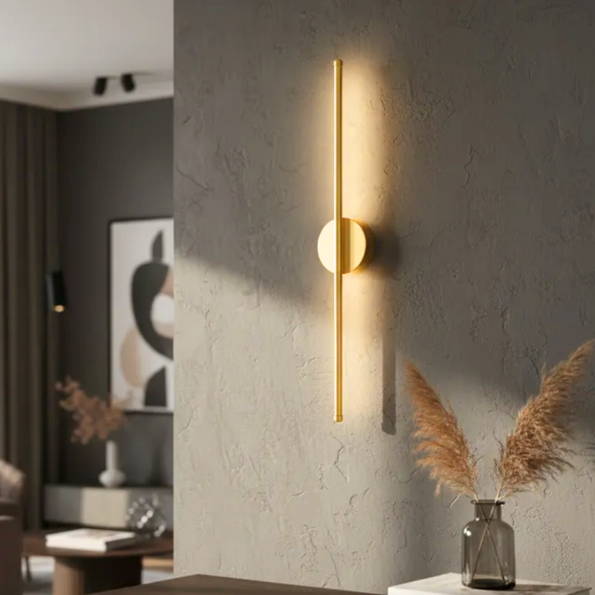 Ver imagem 2 de Luminária Arandela 60cm Parede 24 Watts Barra Led Tubo 3 Cores Multitemperatura Gimpo Kjbd-179:doura