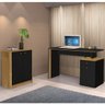 Kit 2 Peças Escrivaninha 120cm com Armário Multiuso Baixo - 1