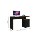 Ver imagem 6 de Kit 2 Peças Escrivaninha 120cm com Armário Multiuso Baixo