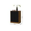 Ver imagem 7 de Kit 2 Peças Escrivaninha 120cm com Armário Multiuso Baixo