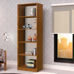 Kit 5 Peças 1 Escrivaninha 120cm 1 Balcão 2 Estantes 1 Armário - 15