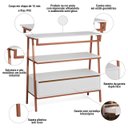 Ver imagem 5 de Aparador Industrial Hall de Entrada 1 Gaveta Thor Rede Móveis