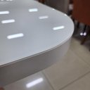 Ver imagem 2 de Mesa Magic 135x135 Mdf/vidro Bom Pastor Naturale/off