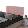 Cabeceira Suspensa Cama Box Solteiro Riscada Suede 90x55:rosa - 1