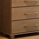Ver imagem 5 de Cômoda para Quarto 85cm com Espelho Pé Madeira Eduarda Freijó F07 - Mpozenato