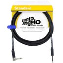 Ver imagem 3 de Cabo de Guitarra Angel 0,30mm Conector P10/p10 90º 10ft 3,05 Metros Preto