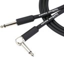 Ver imagem 1 de Cabo de Guitarra Angel 0,30mm Conector P10/p10 90º 10ft 3,05 Metros Preto