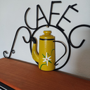 Ver imagem 3 de Prateleira de Café Porta Tempero 40cm Tema Bule Amarelo Sudeste Rústico