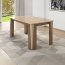 Ver imagem 2 de Mesa de Madeira Opera 160 Cm com Vidro Carvalho/fendi - Móveis Bechara