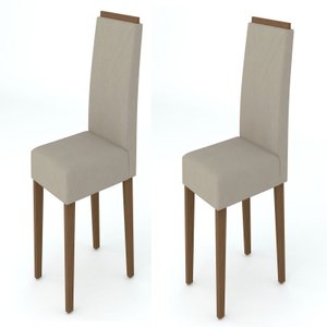Conjunto 2 Cadeiras Amanda - Imbuia / WD25
