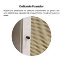 Ver mais imagens de Buffet 1 Porta Palhinha Rattan Charlotte Marrom/Pinho/Off White