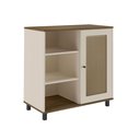 Ver imagem 4 de Buffet 1 Porta Palhinha Rattan Charlotte Marrom/Pinho/Off White