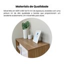 Ver mais imagens de Buffet 1 Porta Palhinha Rattan Charlotte Marrom/Carvalho/Off White