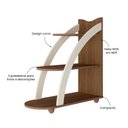 Ver imagem 4 de Mesa de Apoio Lateral com Prateleiras Andes