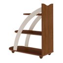 Ver imagem 7 de Mesa de Apoio Lateral com Prateleiras Andes Marrom 100% MDF
