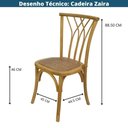 Ver imagem 3 de Cadeira de Escritório Zaira Estrutura Base Madeira Clara Assento Rattan Natural Or Design
