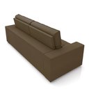 Ver mais imagens de Sofá Decorativo Hugo 2 Lugares 208cm Reclinável e Retrátil Veludo Marrom G45 - Gran Belo
