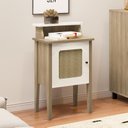 Ver imagem 2 de Mesa Lateral de Apoio 100% MDF com Porta em Palinha Charlotte