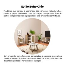 Mesa Lateral de Apoio 100% MDF com Porta em Palinha Charlotte - 20