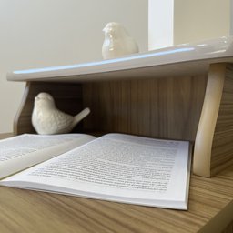 Mesa Lateral de Apoio 100% MDF com Porta em Palinha Charlotte - 16