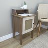 Mesa Lateral de Apoio 100% MDF com Porta em Palinha Charlotte - 19
